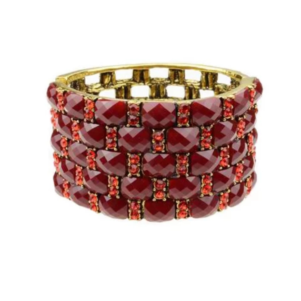 Red Crystal Gem Bracelet